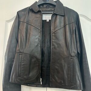 Wilsons Leather Women's Black Leather Jacket